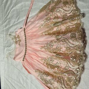 American Princess Blush Satin Dress